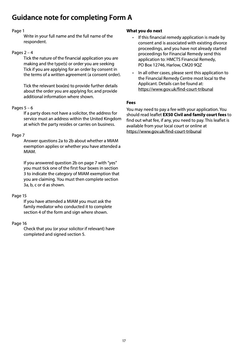 Form A Notice of [intention to proceed with] an application for a ...